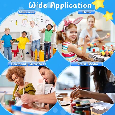 60 Pcs Mini Magnetic Canvas Panel Boards Magnetic Painting Canvas Panel Various Size for Painting Fridge Locker Art Crafts DIY(Multi Shape) in Saudi Arabia