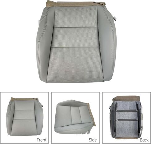 أغطية مقاعد جلدية لأكورا RDX 2007-2012 سائق ومسافر بديل رمادي على جانب الراحة للمقاعد السفلية والخلفية للراحة والمتانة in Kuwait