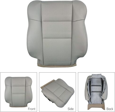 أغطية مقاعد جلدية لأكورا RDX 2007-2012 سائق ومسافر بديل رمادي على جانب الراحة للمقاعد السفلية والخلفية للراحة والمتانة in Kuwait