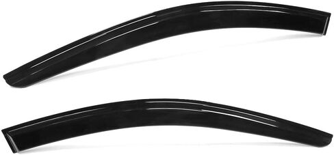IKON MOTORSPORTS Tape on Window Visors Compatible with 2006-2013 Lexus IS250 IS350 & 2008-2014 is F, Dark Smoke Slim Style Acrylic Car Rain Guards Window Wind Deflector Shade in Saudi Arabia