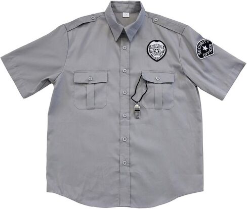 Ice Cube Friday After Next Sequel Funny Adult Unisex Halloween DIY Cosplay Craig Security Guard (Shirt/Whistle) Costume Set in Saudi Arabia