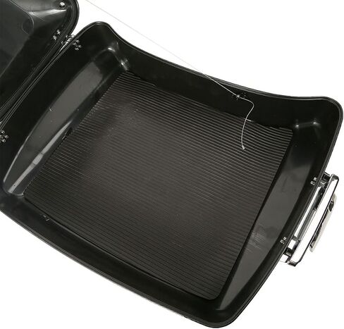 TCT-Motorparts 5.5 '' Vivid Black Razor Tour Pack Pack Trunk W/Backrest Pad Fact for Harley Touring Road King ، Road Glide ، Street Glide ، Electra Glide ، Ultra-Classic 2014-2025 in Saudi Arabia