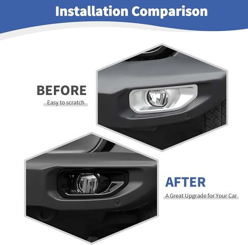 for Jeep JL Front Bumper Fog Light Cover Trim for Jeep Wrangler JL JLU 2018 up for Gladiator JT 2020 up White Exterior Accessories 2pcs in Saudi Arabia