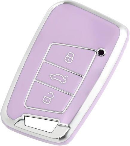 OFFCURVE for Volkswagen Key Fob Cover Soft TPU Key Fob Case Full Protector for 3 Buttons Key Fob Jetta Beetle Tiguan Passat Golf MK6 Polo in Saudi Arabia