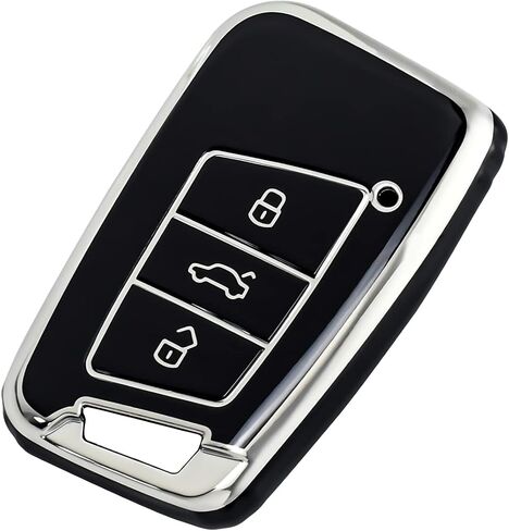 OFFCURVE for Volkswagen Key Fob Cover Soft TPU Key Fob Case Full Protector for 3 Buttons Key Fob Jetta Beetle Tiguan Passat Golf MK6 Polo in Saudi Arabia