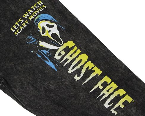 Seven Times Six Ghost Face Pajama Pants Let's Watch Scary Movies Men's Distressed Sleep Jogger Pants (Scary Movies Men, Large) in Saudi Arabia