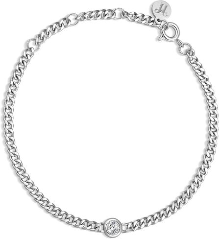 Gold Bracelets Set, Tarnish Proof and Hypoallergenic Thick Gold Layered Bracelets Set or Single-Piece with Finest Cubic Zirconia Stone, Extension and Strong Lobster Hook, Jewelry Box & Pouch; White or 18K Yellow Gold Option in Kuwait
