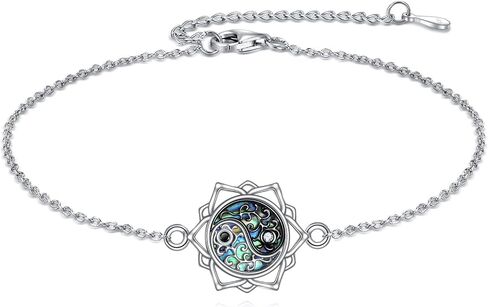 Mushroom/Yin Yang/Dolphin Bracelet 925 Sterling Silver Bracelet Jewelry Gift for Women in Saudi Arabia