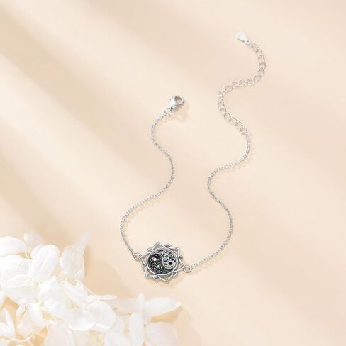 Mushroom/Yin Yang/Dolphin Bracelet 925 Sterling Silver Bracelet Jewelry Gift for Women in Saudi Arabia