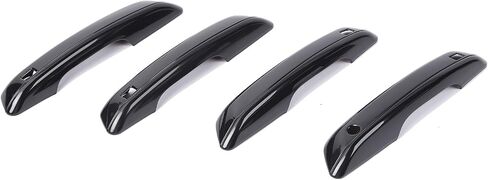 Linskip Door Handle Covers Compatible with 2021-2024 Jeep Grand Cherokee L 4XE & 2022-2024 Grand Cherokee, Door Handle Kit Set for Jeep Grand Cherokee Exterior Accessories, for Keyless Entry(Black) in Saudi Arabia