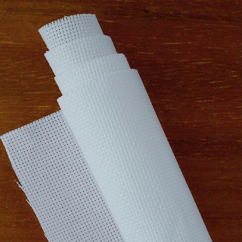 أساسيات من Leisure Arts Aida Cloth، 14 قطعة، 76.2 سم × 91.44 سم، قماش غرز متقاطعة بيضاء عتيقة للتطريز، الغرز المتقاطعة، التطريز الآلي وعمل الإبرة in Kuwait