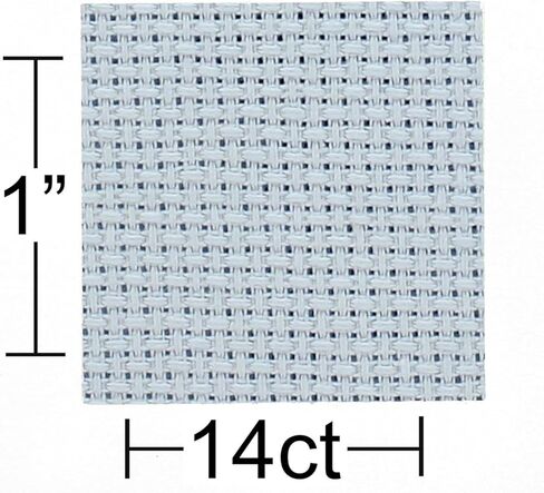 أساسيات من Leisure Arts Aida Cloth، 14 قطعة، 76.2 سم × 91.44 سم، قماش غرز متقاطعة بيضاء عتيقة للتطريز، الغرز المتقاطعة، التطريز الآلي وعمل الإبرة in Kuwait