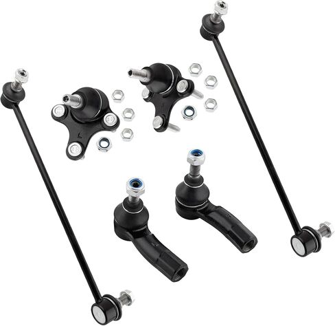 ES80666 ES80667 K80478 K80663 K80662 Front Stabilizer Sway Bar Links Outer Tie Rod Ends Lower Ball Joints for Audi A3 2006-2013 Volkswagen Golf 2010-2014 GTI 2007-2014 Jetta 2006-18, Pack of 6 in Saudi Arabia