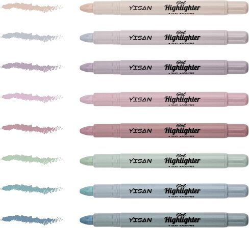 yisan bible heightlights no bleed ، heightlights gel ، heightlights dry ، fens crayon marker for bible study journaling ، accessories inbil in Kuwait