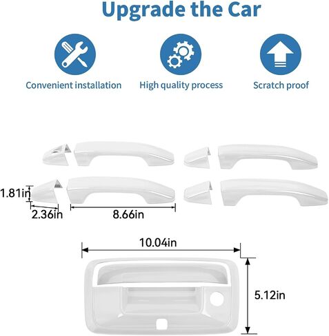 for Colorado Tailgate Door Handle Cover Trim Chrome for Chevy Colorado/GMC Canyon 2014-2022 Chrome Exterior Accessories 5pcs in Saudi Arabia