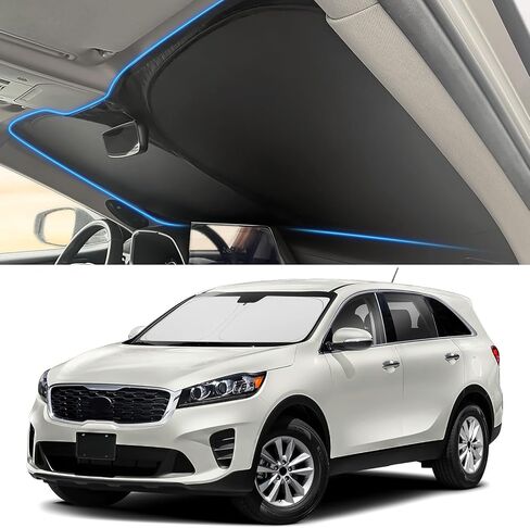 Yojojoco Windshield Sun Shade for Kia 2016-2018 2019 2020 Sorento Accessories (Size OEM) in Kuwait