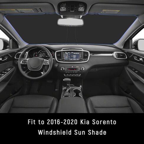 Yojojoco Windshield Sun Shade for Kia 2016-2018 2019 2020 Sorento Accessories (Size OEM) in Kuwait