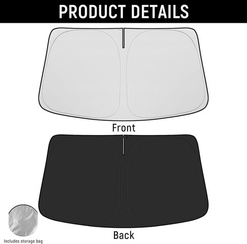 Yojojoco Windshield Sun Shade for Kia 2016-2018 2019 2020 Sorento Accessories (Size OEM) in Kuwait