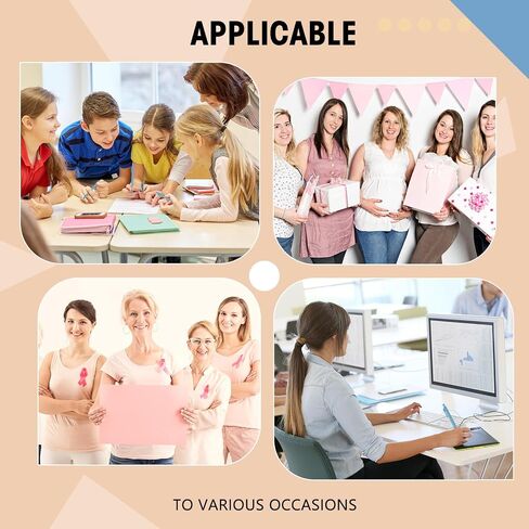 Fulmoon 50 Pcs Ballpoint Pens Bulk Retractable Comfortable Writing Pens Cute Back to School Supplies in Medium Point 1.0 mm for Teacher Student Bridal Shower Baby Shower (Light Pink,Black Ink) in Saudi Arabia