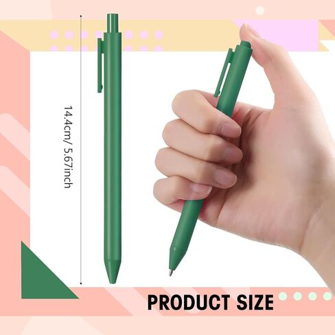 Fulmoon 50 Pcs Ballpoint Pens Bulk Retractable Comfortable Writing Pens Cute Back to School Supplies in Medium Point 1.0 mm for Teacher Student Bridal Shower Baby Shower (Light Pink,Black Ink) in Saudi Arabia
