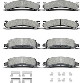 D784 D974 8pcs Ceramic Front Rear Brake Pads With Clips Fit For Express 2500 2003-2020,For Express 3500 2003-2020,For Gmc Savana 2500 2003-2020,For Savana 3500 2003-2020 in Kuwait