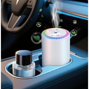 Waterless Diffuser for Essential Oil Nebulizer Battery Operated Scent Air Machine, Auto On/Off by AI Chip, Built-in Battery, Works Silently, 3 Mist Level for Home Room Cars Office Black in Kuwait