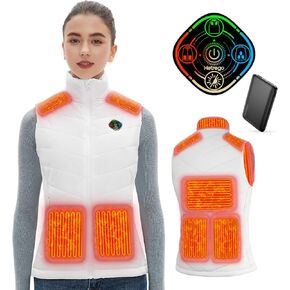 Heated Vest Women with Battery Pack Included, Smart Controller, Lightweight Electric Heating Jacket, Light Out Design in Saudi Arabia