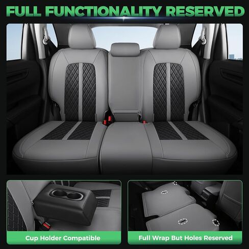 لأغطية مقعد Honda HRV ، 2023 2024 2025 Sport LX ، غطاء مقعد السيارة المخصص ، مجموعة كاملة ، حماة مقاعد جلدية مقاومة للماء ، إكسسوارات سيارات الدفع الرباعي ، أسود ، غير مناسب لـ Ex-L in Kuwait