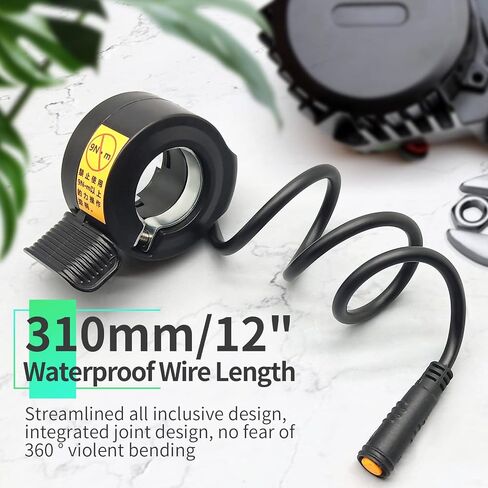 Electric Bike 130X Thumb Throttle 3PIN Female Waterproof Plug Throttle for BBS01 BBS02 Mid Motor Electric Bicycle Accelerator in Saudi Arabia