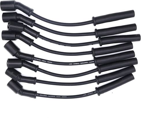 924-2077 8pcs Ignition Sharp Slop Clop Wires متوافقة مع Chrysler Aspen ، Dodge Dakota ، Dodge Durango ، Dodge Ram 1500 Pickup ، Jeep Commander ، Jeep Grand Cherokee ، Ram 1500 ، Ram Dakota in Saudi Arabia
