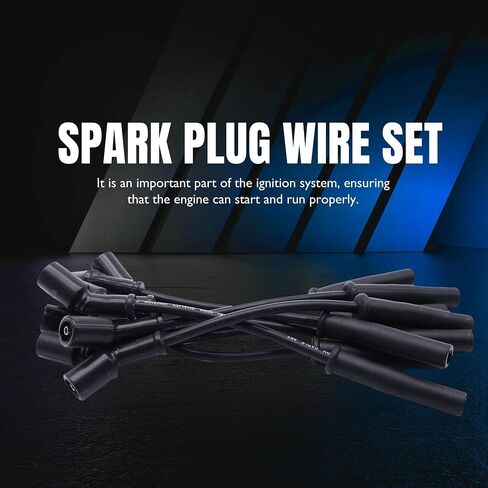 924-2077 8pcs Ignition Sharp Slop Clop Wires متوافقة مع Chrysler Aspen ، Dodge Dakota ، Dodge Durango ، Dodge Ram 1500 Pickup ، Jeep Commander ، Jeep Grand Cherokee ، Ram 1500 ، Ram Dakota in Saudi Arabia