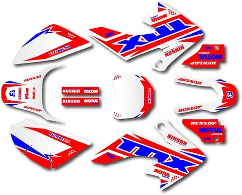 Red White & Blue Shift Racing Graphics fits Honda 13-22 CRF50 CRF 50 Kit in Saudi Arabia