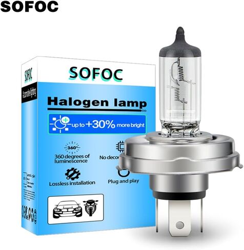 SOFOC-P45T Motorcycle/Car Headlights High/Low Beam Design 24V 100/90W White Super Bright Durable 1Pcs in Kuwait