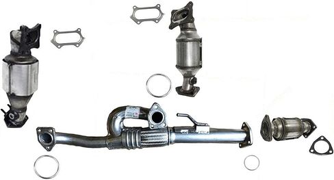 المحول الحفاز الأمامي والخلفي y أنبوب W-gaskets جزء للاستبدال لـ Honda Pilot 2009-2011 in Saudi Arabia