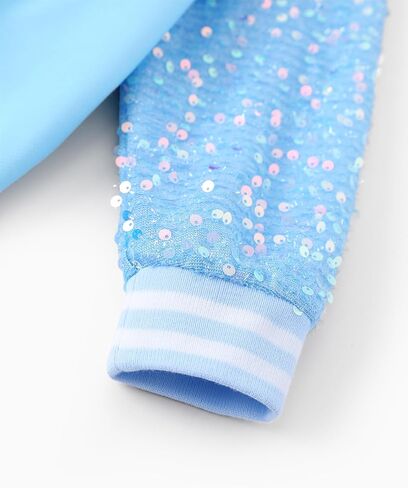 Disney Frozen Elsa Minnie Toddler Girl Hoodie: Sequin zip up stack in Kuwait