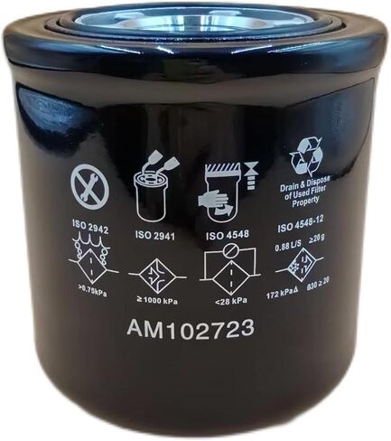 AM102723 Hydraulic Oil Filter Replaces AM108613 6686926 HF35006 P169078 Compatible with Bobcat T250 T300 T550 T630,John Deere F1145 4200 4300 4400 4500 4510 4600 4610 4700 655 755 855 955 in Saudi Arabia
