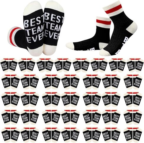 36 Pairs Best Team Ever Crew Socks Bulk Employee Appreciation Gifts for Women Men Staff Coworker Teacher Team Gift in Saudi Arabia