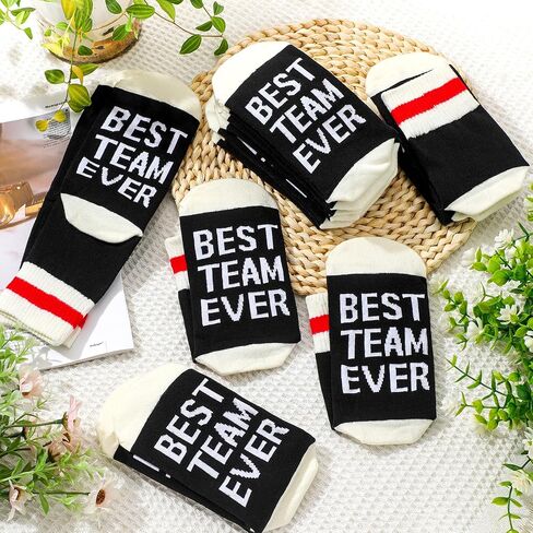 36 Pairs Best Team Ever Crew Socks Bulk Employee Appreciation Gifts for Women Men Staff Coworker Teacher Team Gift in Saudi Arabia