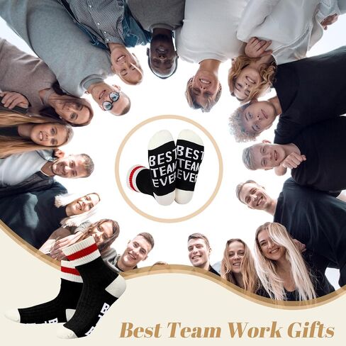 36 Pairs Best Team Ever Crew Socks Bulk Employee Appreciation Gifts for Women Men Staff Coworker Teacher Team Gift in Saudi Arabia