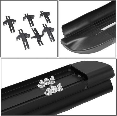 Auto Dynasty Running Boards Compatible with 2007-2018 Jeep Wrangler/JK Unlimited 4-Door, Aluminum Side Step Rail Nerf Bars, 4 Inches Step Bars, Black Powdercoated in Saudi Arabia