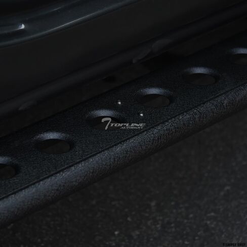 7422455041064 متوافق مع 2022-2024 Ford Maverick Crew Cab محكم النمط الأسود النمط الصخري Rocker Style Step Rail Nerf Bars in Kuwait