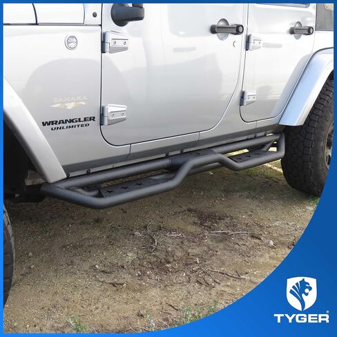Tyger Auto Star Strider متوافق مع 2007-2018 JEEP WRANGLER JK 4-DOOR (استبعاد JL) | TG-SR2J74978 | خطوة جانبية قضبان قضبان nerf تشغيل لوحات in Saudi Arabia