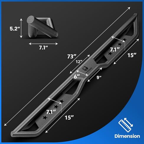 Tyger Auto Star Strider متوافق مع 2007-2018 JEEP WRANGLER JK 4-DOOR (استبعاد JL) | TG-SR2J74978 | خطوة جانبية قضبان قضبان nerf تشغيل لوحات in Saudi Arabia