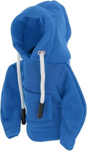 1 Pc Gear Shift Knob Cover Stick Shifting Handle Protector Hoodie Style Blue Fabric in Saudi Arabia