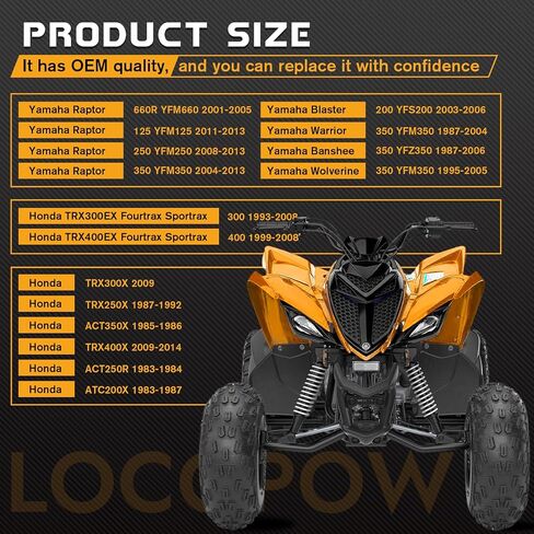رابتور 660 350 400ex مكابح هوندا TRX400X TRX400EX 2009-2014 Fourtrax Sportrax 400 300 1999-2008 300ex TRX 300 EX 1993-2008 لياماها رابتور 660 660r 2001-2005 رابتور 350 2004-2011 أمامي خلفي in Kuwait