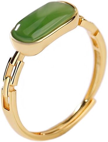 S925 Sterling Silver Jade Rings ، حلقة Jade Hetian على الطراز الصيني الجديد ، هدية مدروسة للزوجة in Saudi Arabia