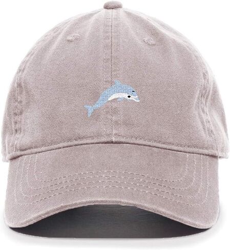 Dolphin Baseball Cap Embroidered Cotton Adjustable Dad Hat in Saudi Arabia