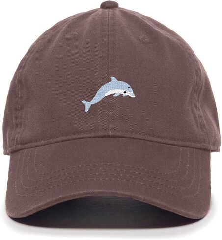 Dolphin Baseball Cap Embroidered Cotton Adjustable Dad Hat in Saudi Arabia