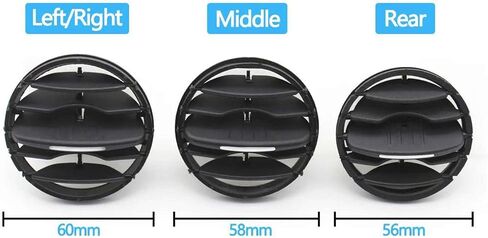 1/2pcs Car الأمامي تكييف الهواء AC تنفيس التهوية الهواء ، ملاءمة لـ VW Tiguan 2010 2011 2013 2013 2014-2017 in Saudi Arabia