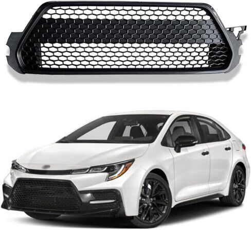 PENSUN Black Front Lower Bumper Grille Replacement Fit For 2020 2021 2022 Toyota Corolla SE XSE – Sport Style Front Bumper Grill Insert Trim in Kuwait